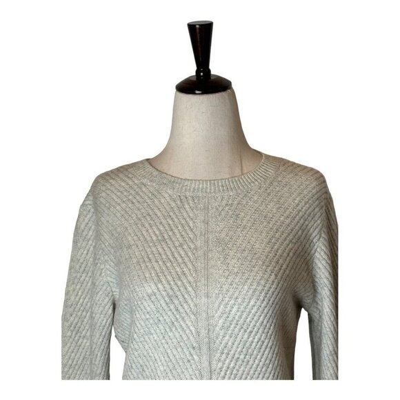 Club Monaco Sweater Women Small Gray Wool Cashmere Blend Bell Sleeve Andreah - Picture 5 of 9